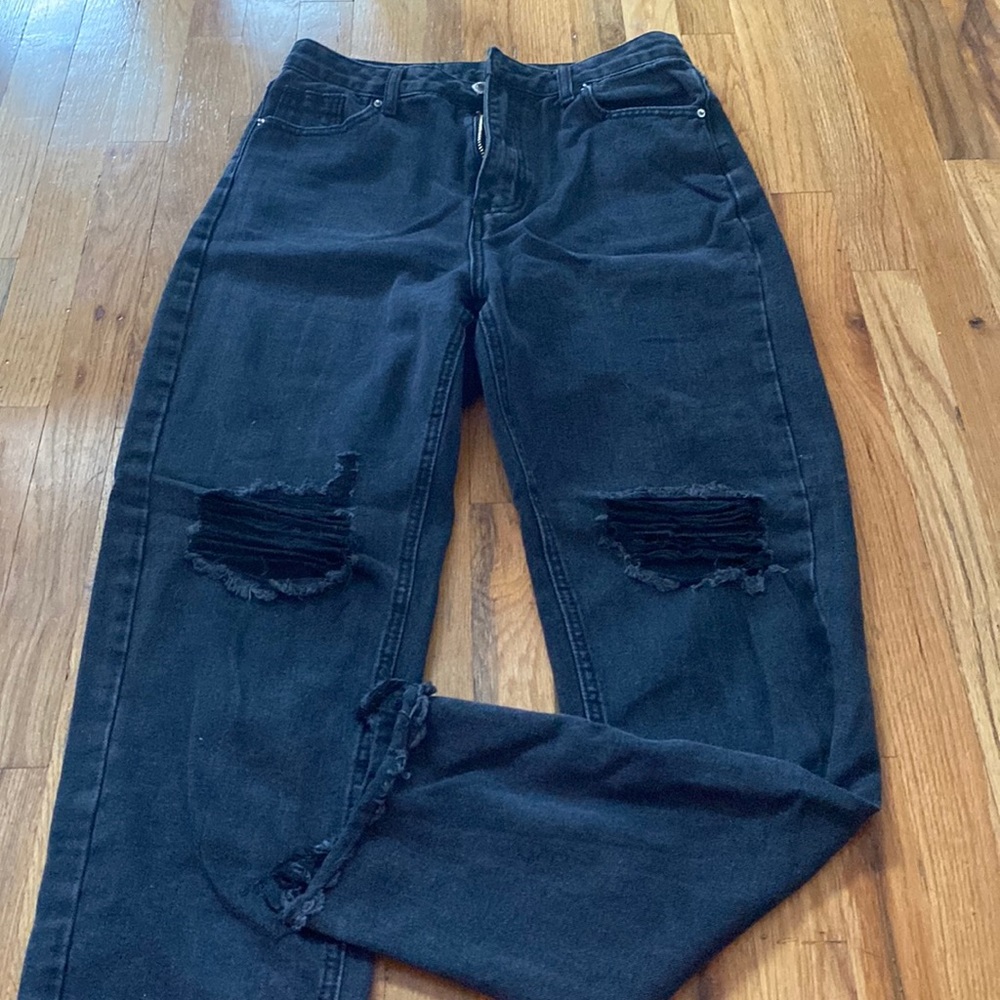 Shein distressed mom jeans size medium